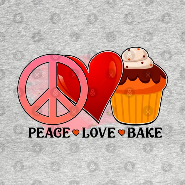 Peace, love and bake by NotUrOrdinaryDesign